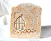 Apricot Scrubby Handmade Cold Process Soap with Cocoa Butter and Avocado Oil
