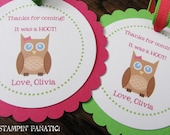 Look Whoo's One Collection: Set of 8 Circle Favor Tags. Hoot hoot. Owl First Birthday. Owl Favor Tags. Il_170x135