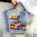 Felt Wool Tote Hundertwasserhaus  inspired,One of kind Felted handbag,  handmade, OOAK Ready to Ship