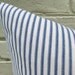 Pillow Cover Navy Blue Ticking Stripes