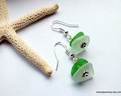 Sea Glass Beach Glass Lake Erie Cleveland Beachglass Earrings