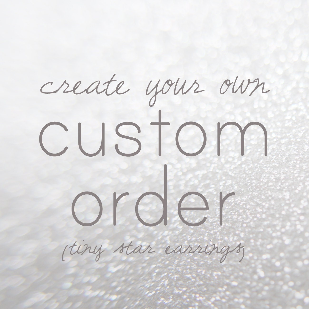create your own custom order - tiny star earrings - made to order