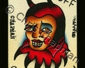 Hot Stuff Tattoo Flash