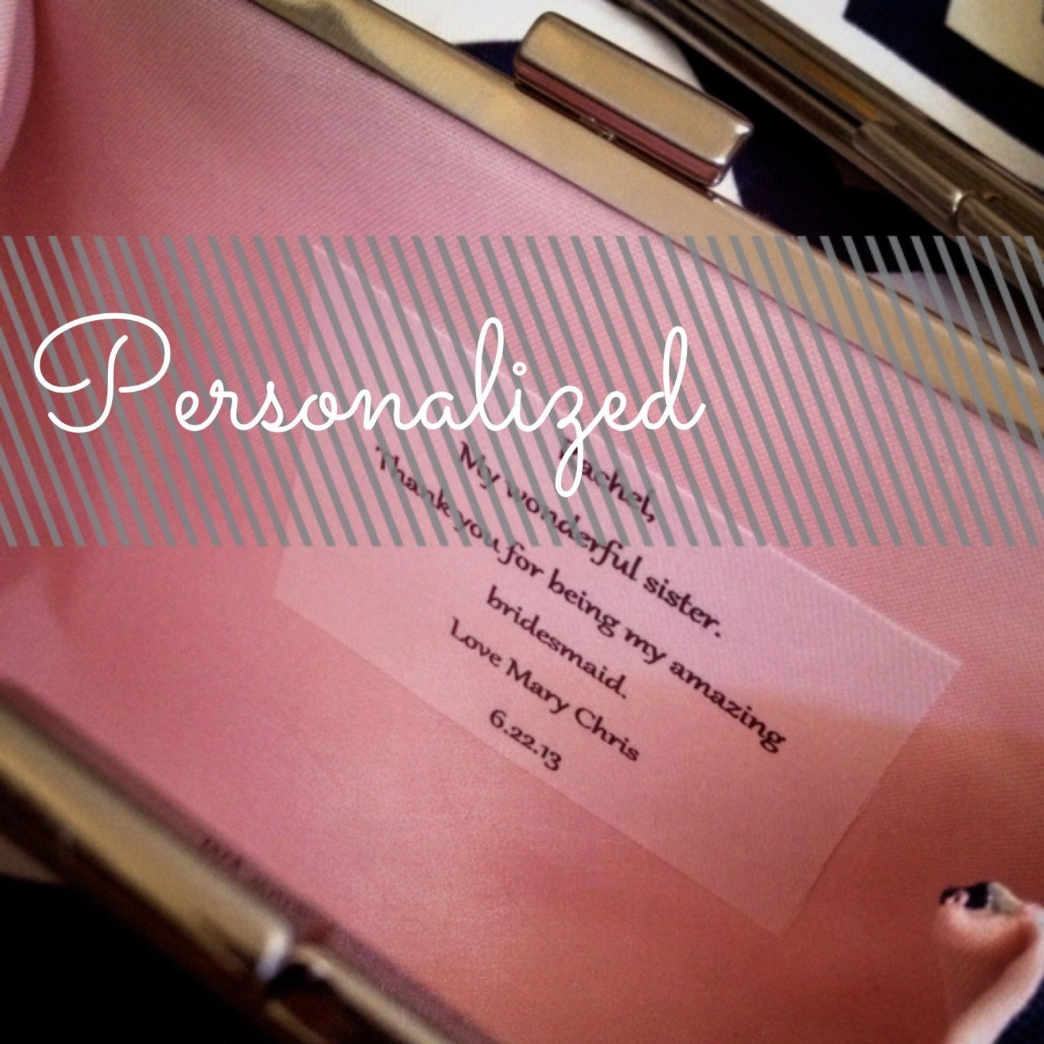 Bridal Clutch Personalization Only