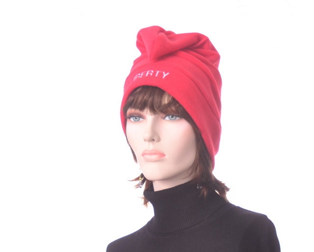 Red Phrygian Cap Hat Fleece Men Women Free Man Hat Liberty Embroidery