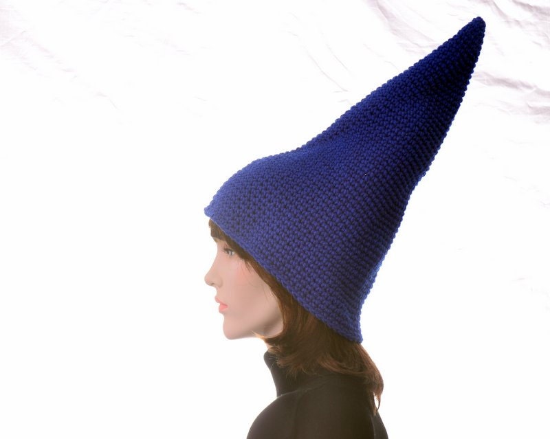 Brilliant Blue Gnome Hat Elf Dwarf Gnome Pointy Hat Mens Hat Womens Hat Extra Large