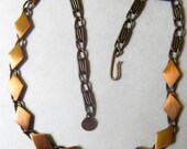 20 PERCENT OFF  Vintage Copper Necklace and Earrings