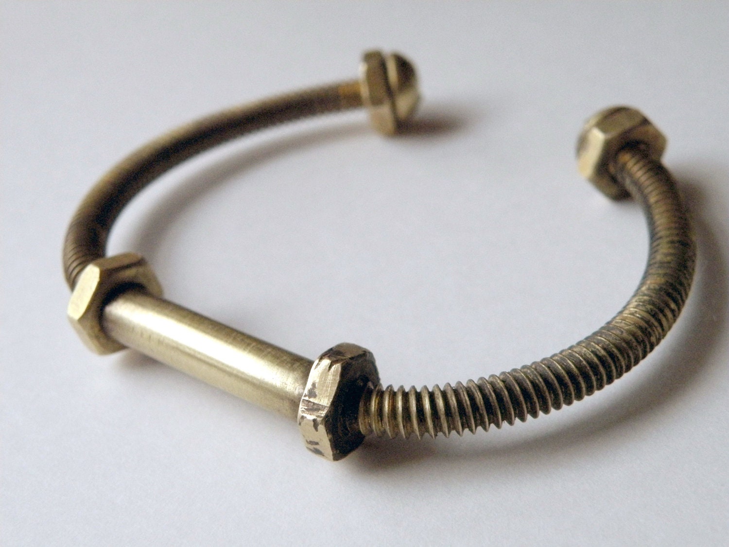 Brass Bolt Bracelet