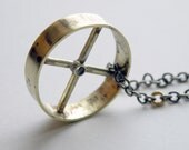 Brass Wheel Necklace
