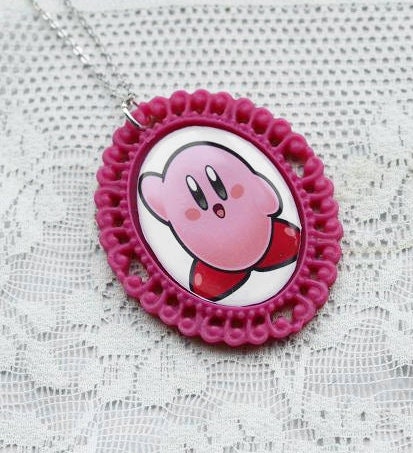 SALE - KIRBY Tribute Necklace - Nintendo Nostalgia