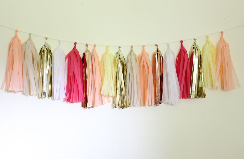 Tassel Garland - 18 Tassels - Tropical Smoothie Il_570xn