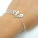 Personalized Mothers Day Bracelet, FOUR Initial Bracelet, Grandmother Bracelet, Sterling Silver, Sisters Jewelry, Friendship Bracelet