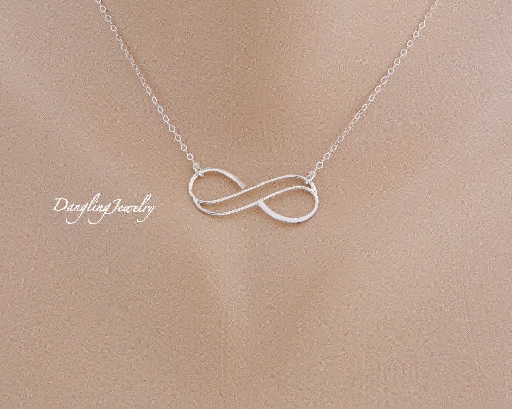 Double Infinity Necklace, Sister Necklace, Best Friends Jewelry, Silver, Sisters Jewelry, Bridesmaid Gifts, infinity Jewelry