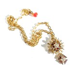 Necklace, Vintage Iron Cross Rhinestones by Dabchick Vintage Gems