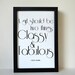 Coco Chanel Classy and Fabulous Quote Print - A4 Black and White Print