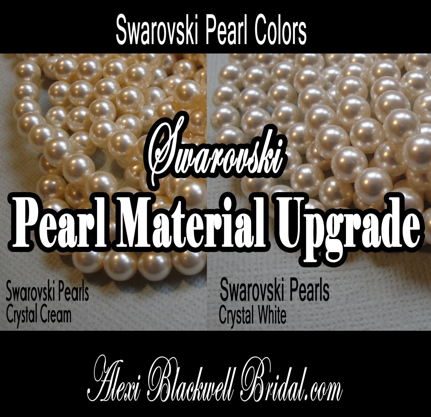 Upgrade to Swarovski Crystal Pearls -Material upgrade from my regular glass pearls to Swarovski Crystal Pearls- Longer or 4 Strand necklaces