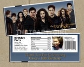 Twilight Breaking Dawn 2 Birthday Party Candy Bar Wrappers