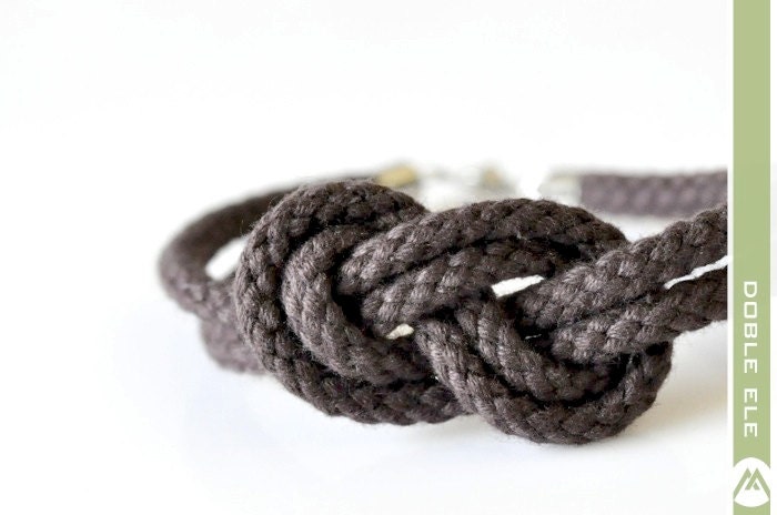 Double 8 Infinity Knot Bracelet - Brown