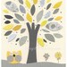 Baby Room Decor, Nursery Art kids, baby boy room art, yellow and gray, set of 3 11x14, giraffe, baby owl nursery