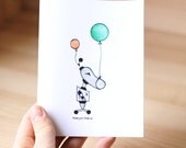 Free Shipping - Greeting Card - Keep Your Head Up, with Envelope