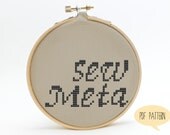 Sew Meta - Funny Cross Stitch Pattern