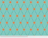 Sale - Riley Blake Fabric - Half Yard of Alphabet Soup Boy Blue Argyle