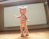 Eco-friendly Handmade Tiger Jointed Kitty Cat