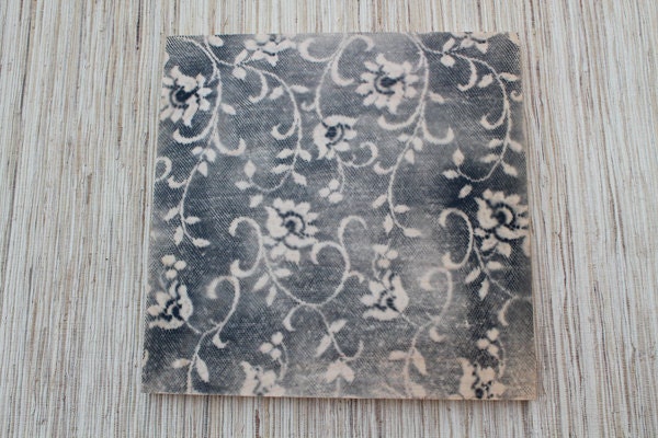 Black Lace Wall Art - reclaimed wood with lace print - ecofriendly home decor