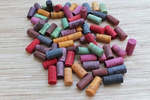 Wine Corks - Rainbow Lot - RESERVED for Kristian