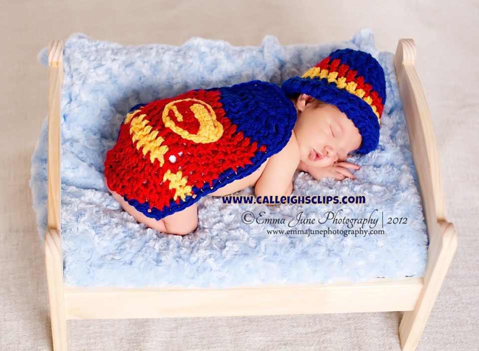Instant Download Crochet Pattern - No 18 Superbaby - Cuddle Critter Cape Set