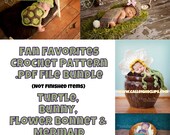 Fan Favorites Pattern Bundle of 4 patterns (pdf. digital files) - Instant Downloads