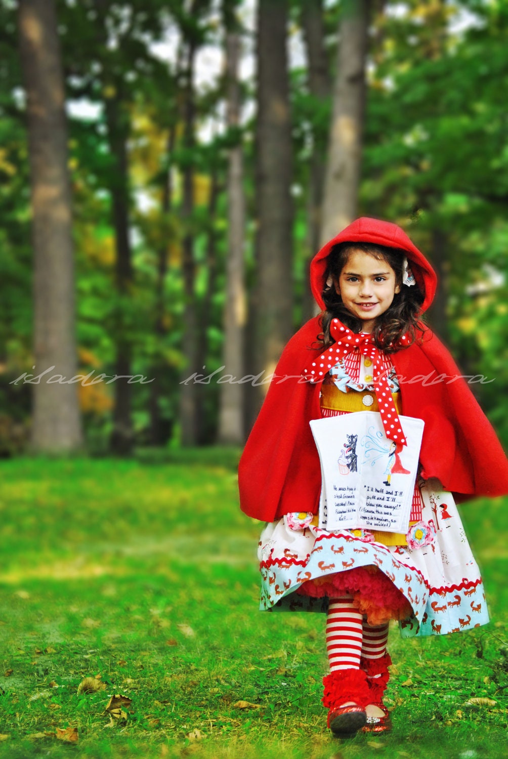 Girls Red Ridinghood Personalized Book Dress, be your own author