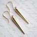 Bombshell Earrings-Golden Spike earrings-- Acrylic golden spike earrings Summer earrings