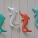Beach Decor Cast Iron Dolphin Wall Hook - PICK YOUR COLOR