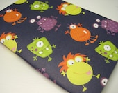 Jotter Journal Notebook Purple Orange Yellow Green Blue Cartoon Monsters with  Blank Pages