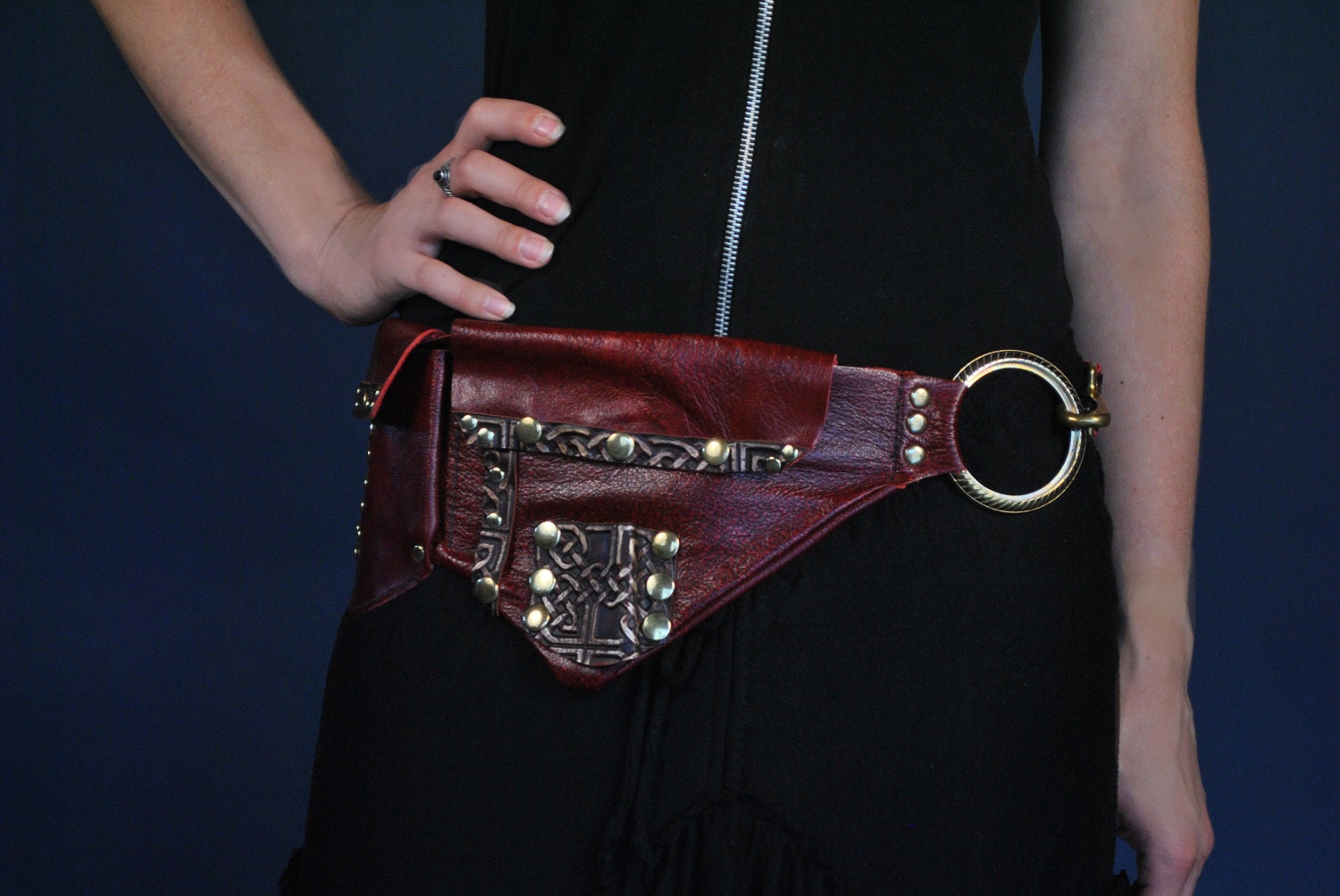 Red Celtic Pocket Belt