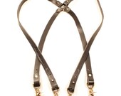 Suspender - Black Leather