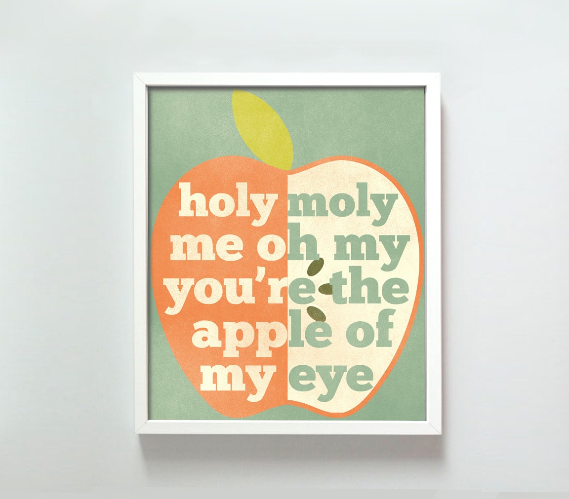 11x14 Apple of My Eye print