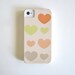 Groovy Hearts iPhone 4/4s case iPhone 5 case Pattern orange yellow pink geometric redtilestudio
