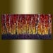 Original Birch Forest Landscape Tree Painting Textured Palette Knife Oil on Canvas Contemporary Modern Art Seasons 18X36 by Willson Lau