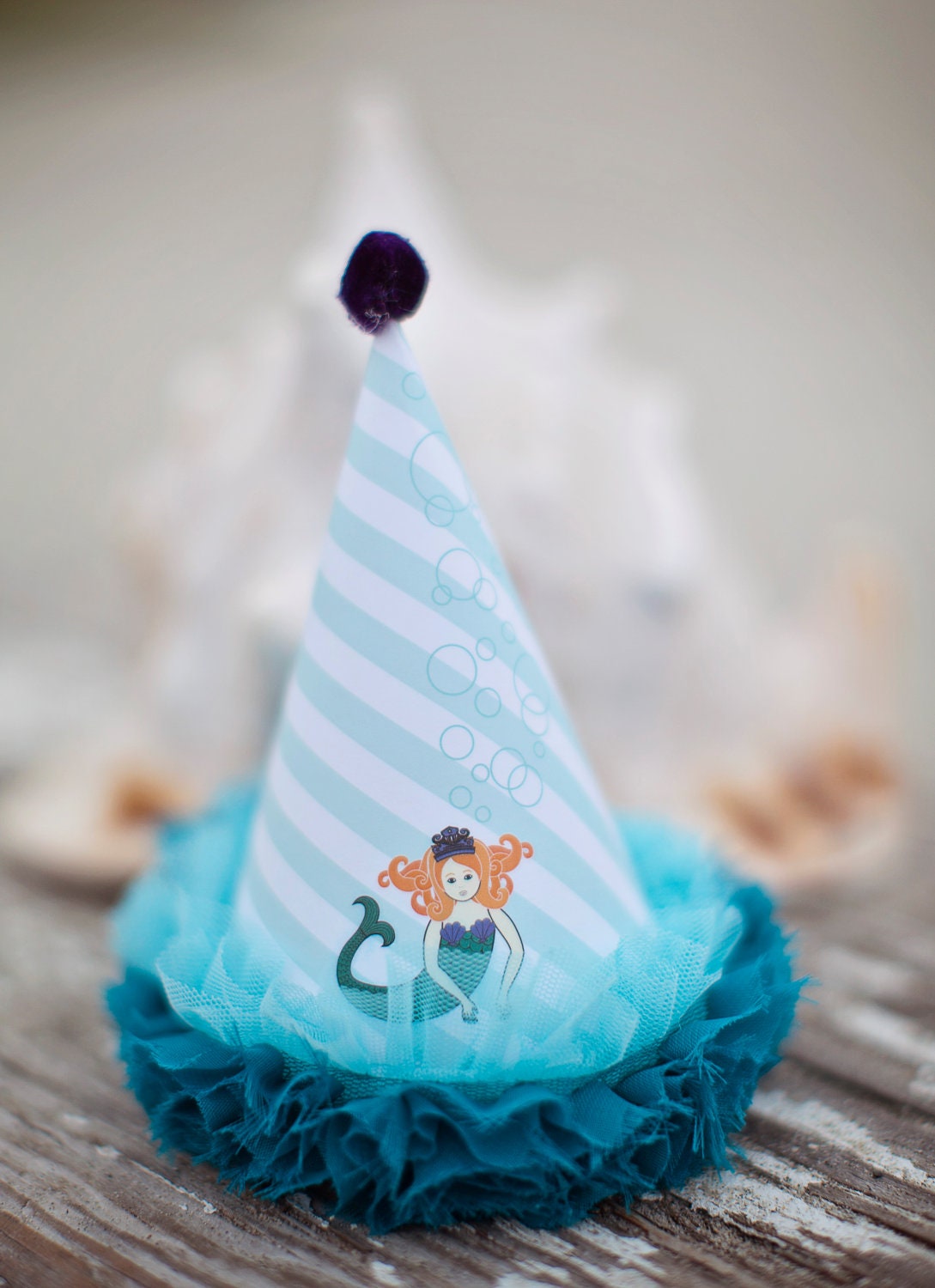 DIY Printable Party Hat - Mermaid Party