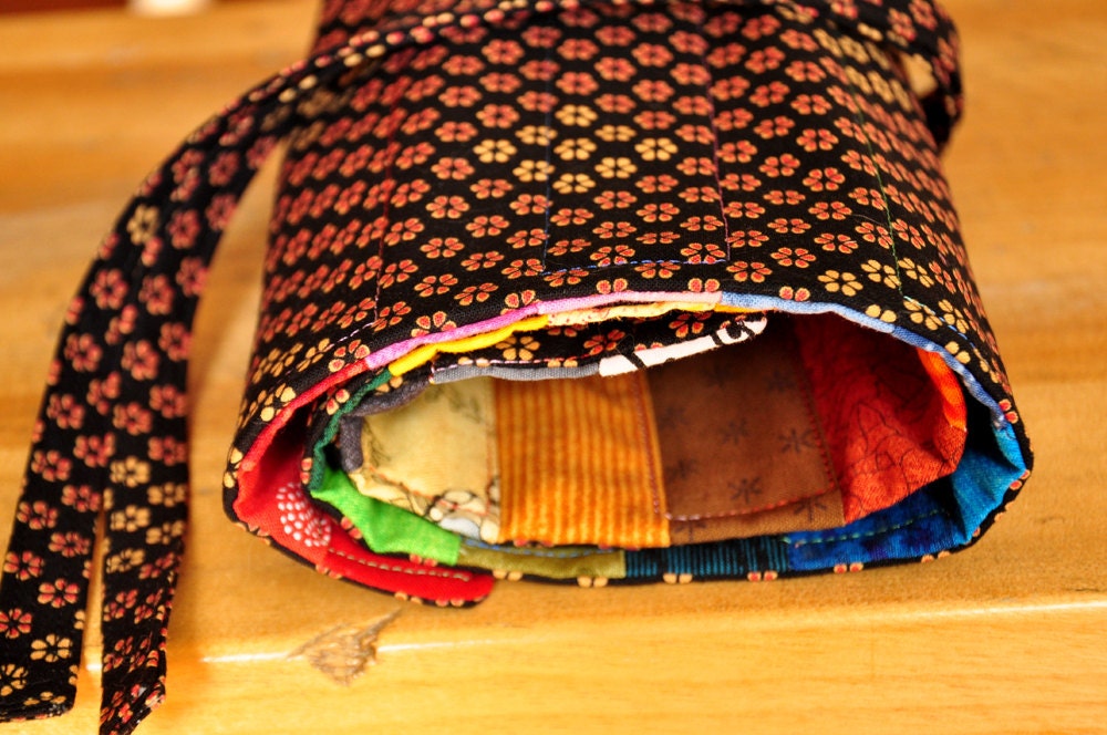 Pencil Crayon Roll Case in a Rainbow of Colors for the Artist, Designer, or anyone who loves drawing