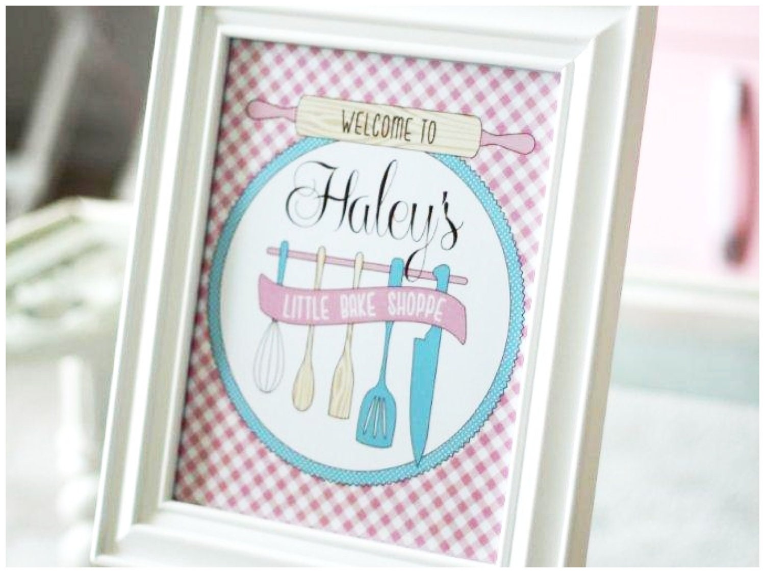 Bake Shoppe Collection. Welcome Sign. DIY Printable Design. Pinkadot Shop