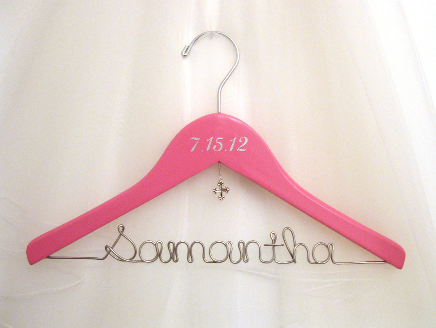 Newborn Baptism / Christening Hanger Gift  - Personalized & Custom for Child, Baby, or Toddler - Small Hanger - Suspended Moments
