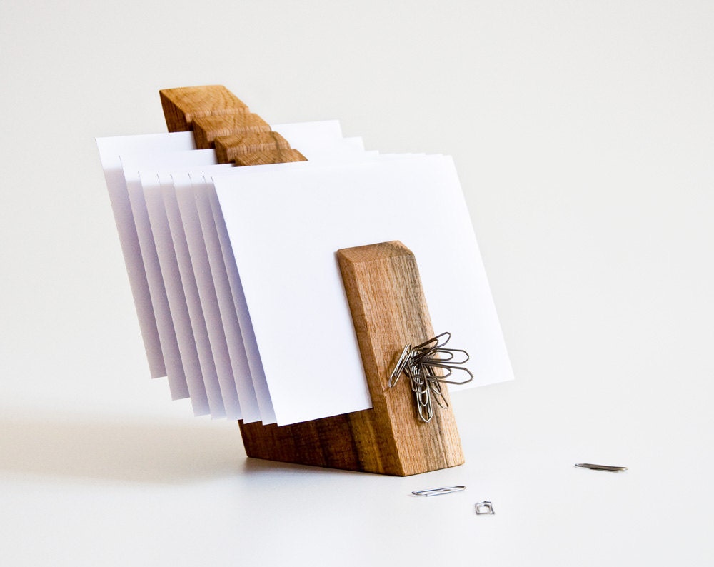 Letter Holder Wood Mail Organizer Desk Organization OSCAR
