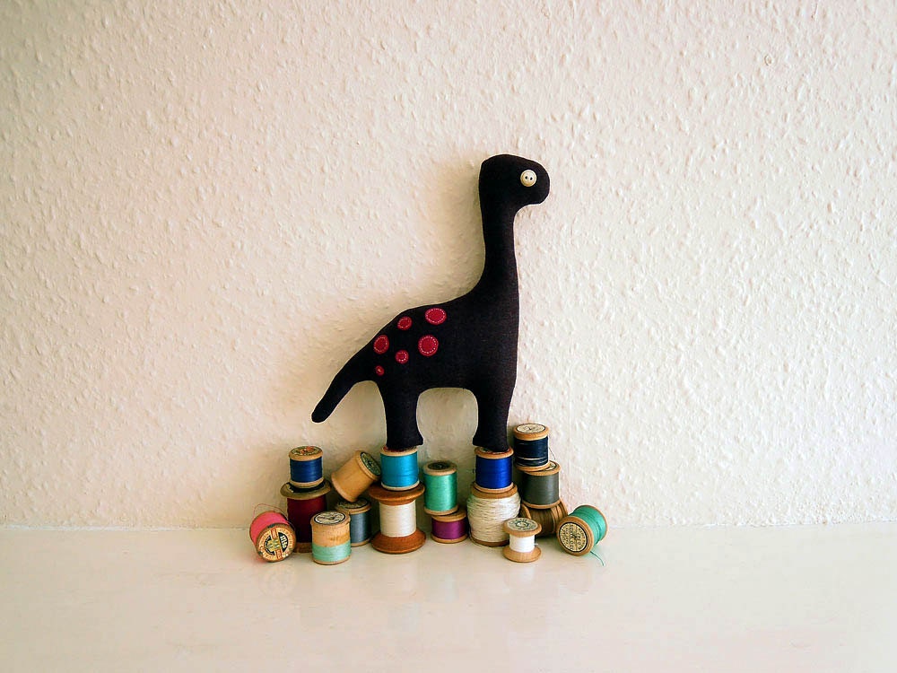 Plum & Cerise Diplodocus Dinosaur Plush Toy