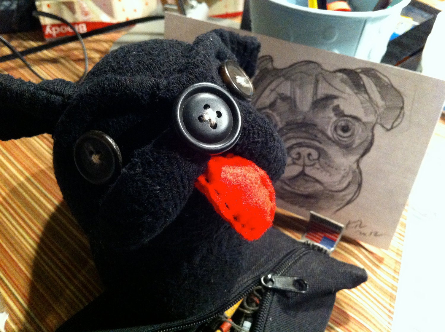 Sock Pug MADE TO ORDER