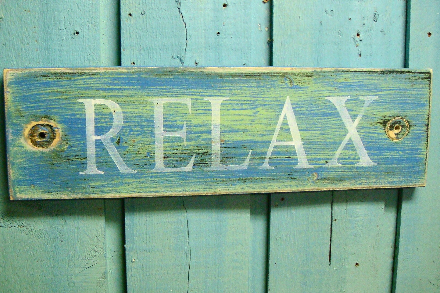 RELAX Beach Lake House Sign Wall Art Decor