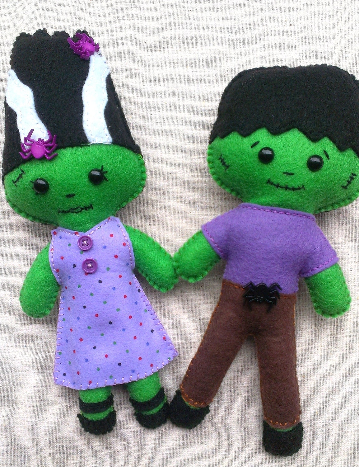 The Frankensteins Plush Art Dolls