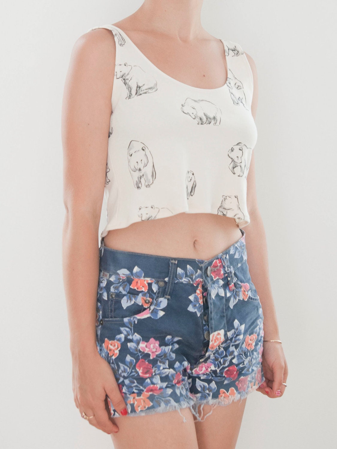 Bears Print Tiny Tank